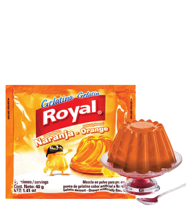 Paquete de Gelatina Royal Sabor Naranja
